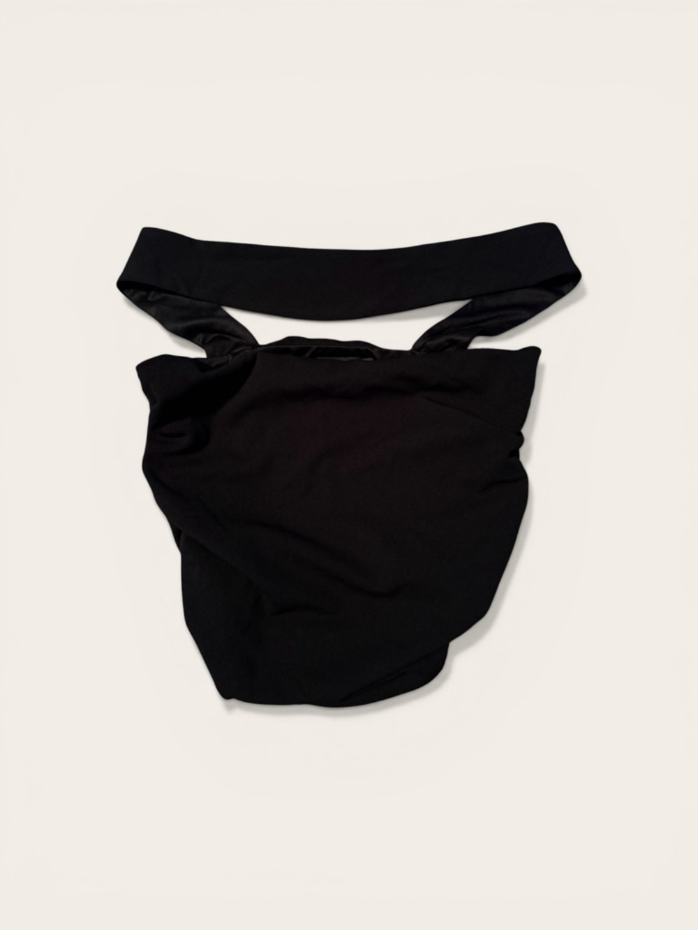 ASOS DESIGN co-ord bandeau top with scarf neck detail in black - Picture 5 of 12